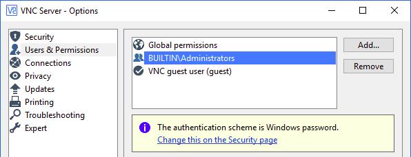 vnc server windows 7 free download